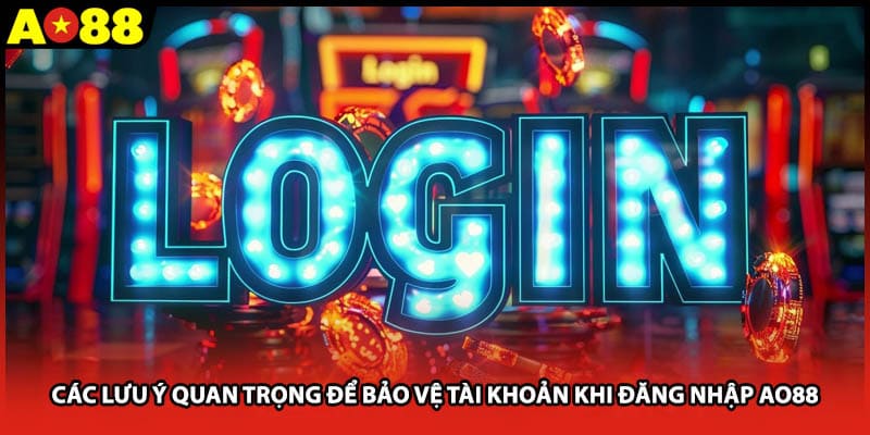 Các lưu ý quan trọng để bảo vệ tài khoản khi đăng nhập AO88