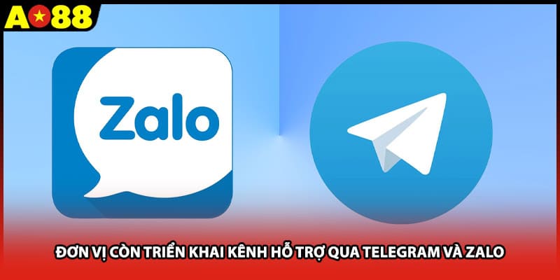 Đơn vị còn triển khai kênh hỗ trợ qua Telegram và Zalo